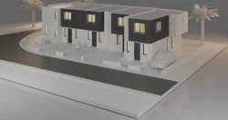 Maisonettes, building design, view from the street