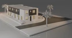 Maisonettes, building design, site overview