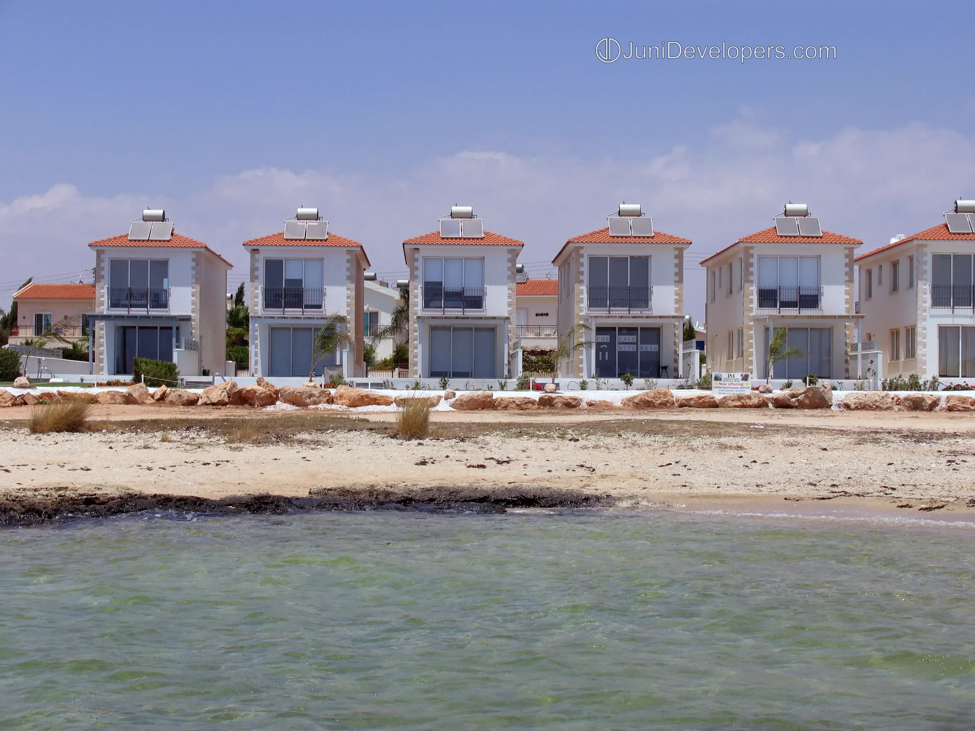 Seafront villa in Ayia Napa resort area with title deeds and uninterrupted sea-views