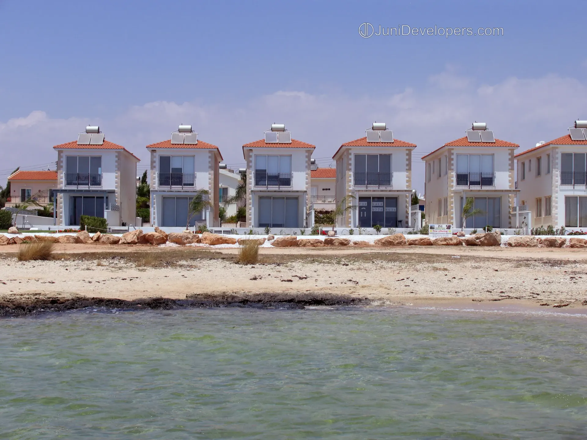 Seafront villa in Ayia Napa resort area with title deeds and uninterrupted sea-views