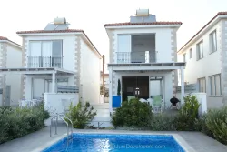 Seafront villa in Ayia Napa hotel area with large swimming pool and sea-views