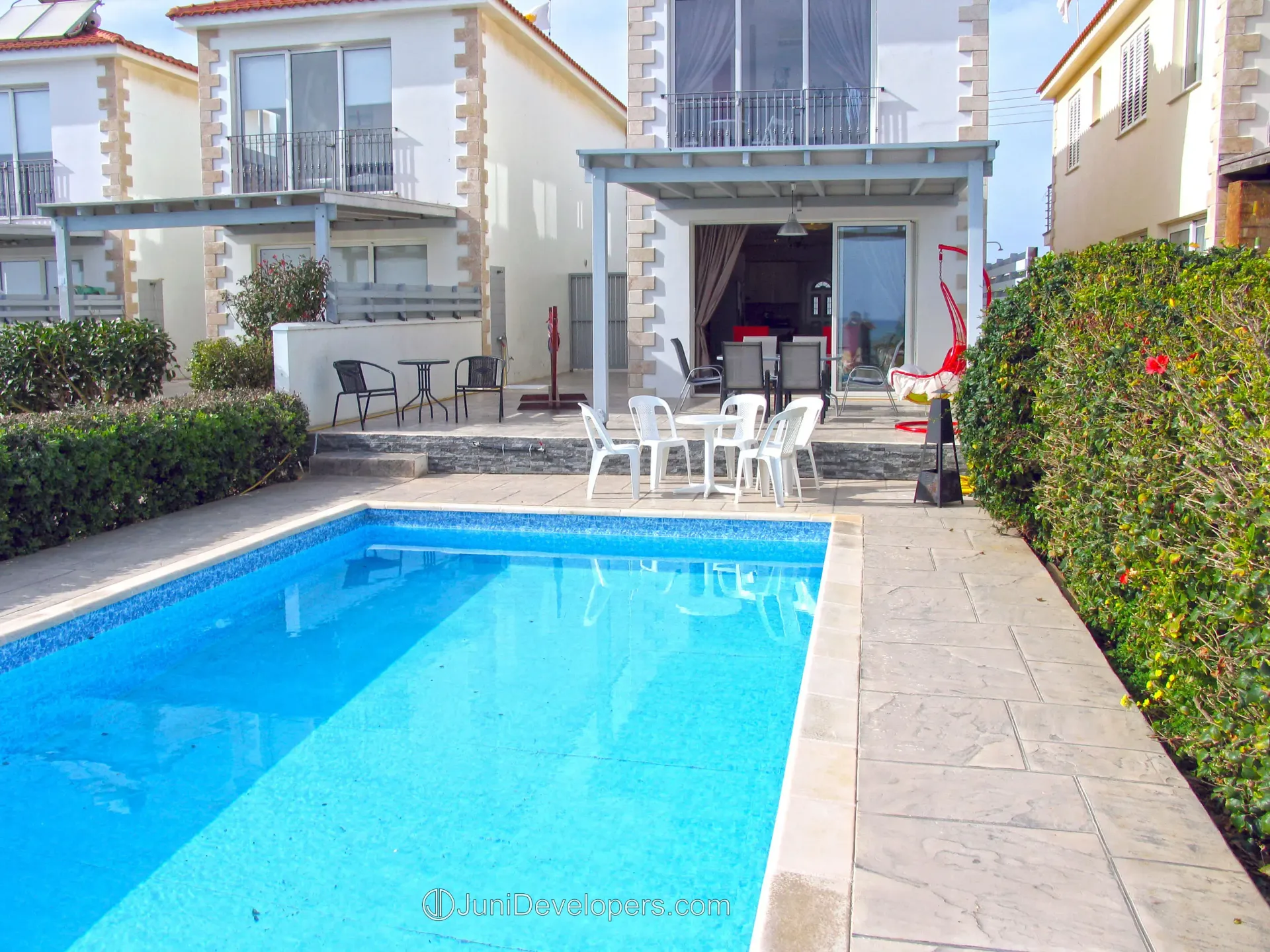 Beachfront villa in Ayia Napa quiet residential area with title deeds