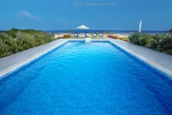 Beachfront villa in Ayia Napa hotel area with large swimming pool