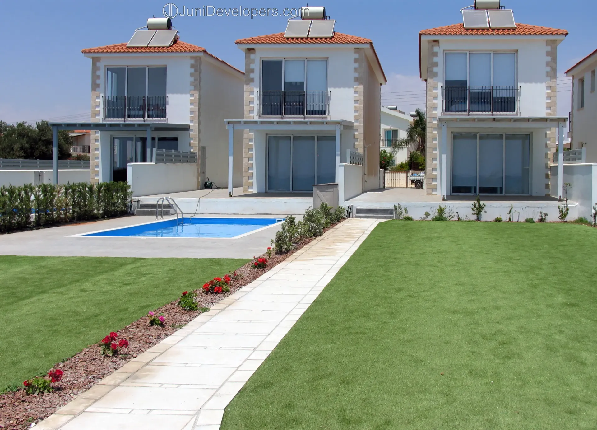 Seafront villa in Ayia Napa hotel area with garden