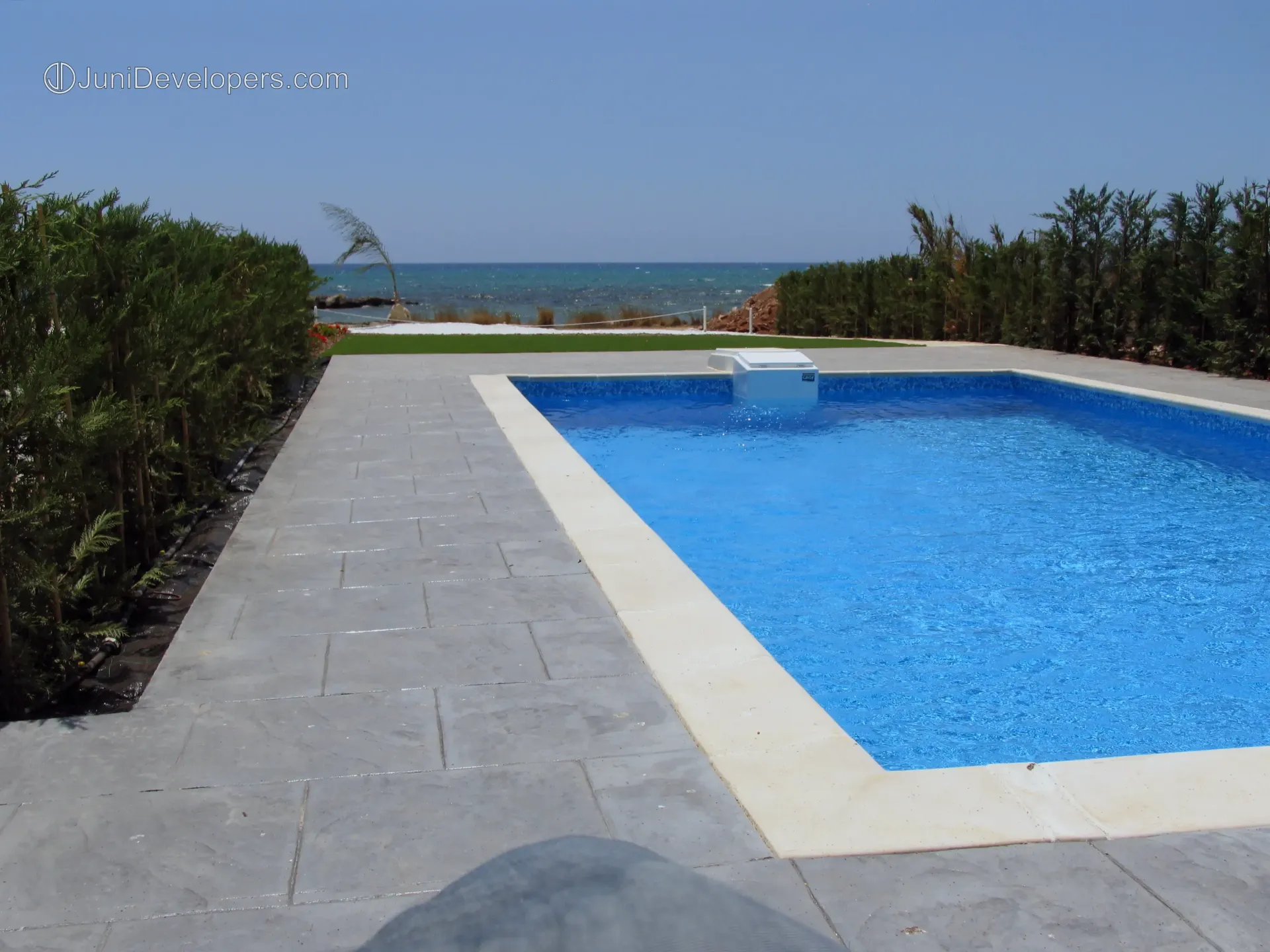 Beachfront villa in Ayia Napa hotel area with title deeds