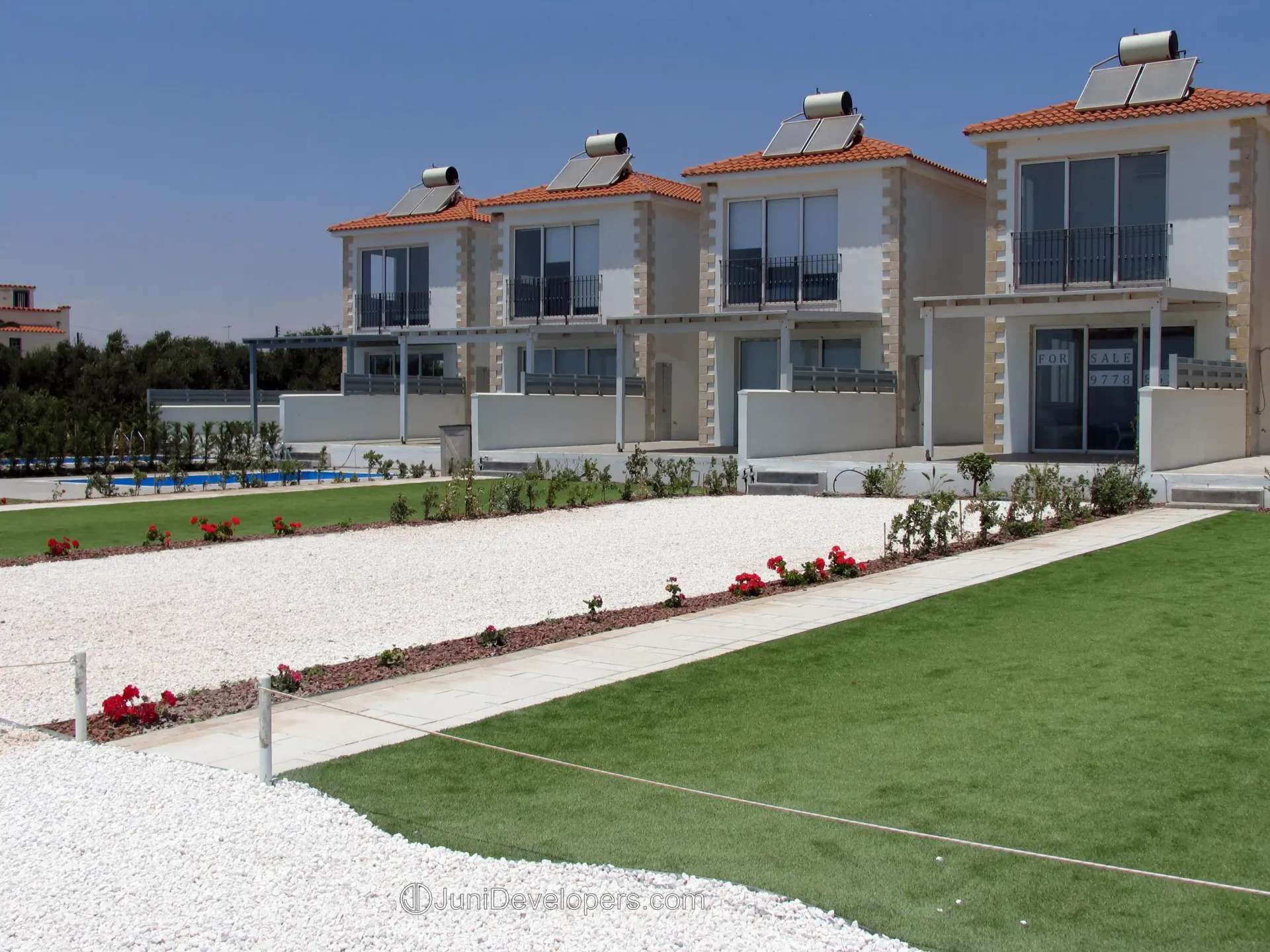 Seafront villa in Ayia Napa resort area with garden