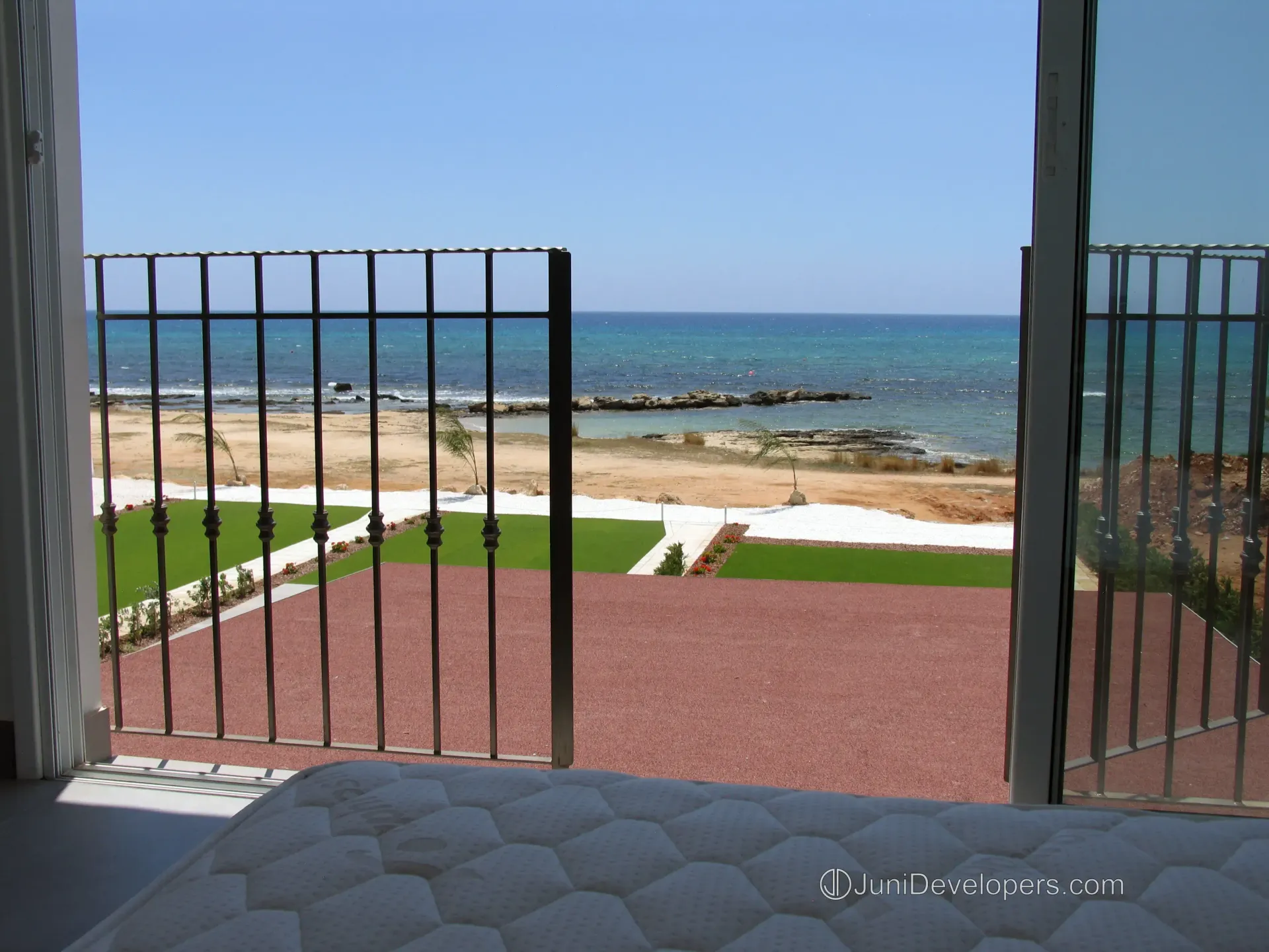 Beachfront villa in Ayia Napa near restaurants with title deeds