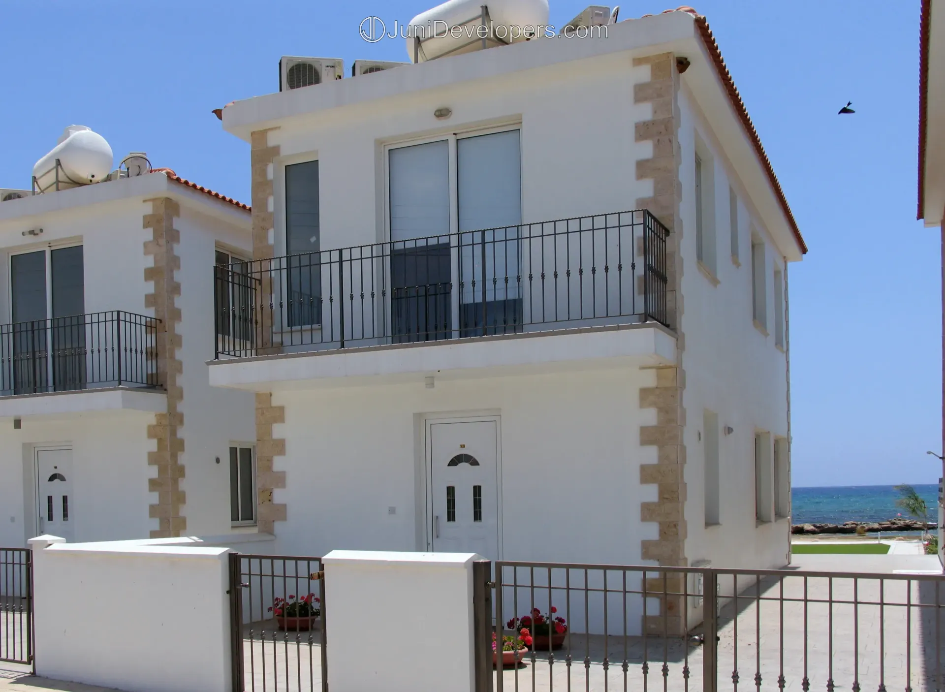Seafront villa in Ayia Napa quiet residential area with garden