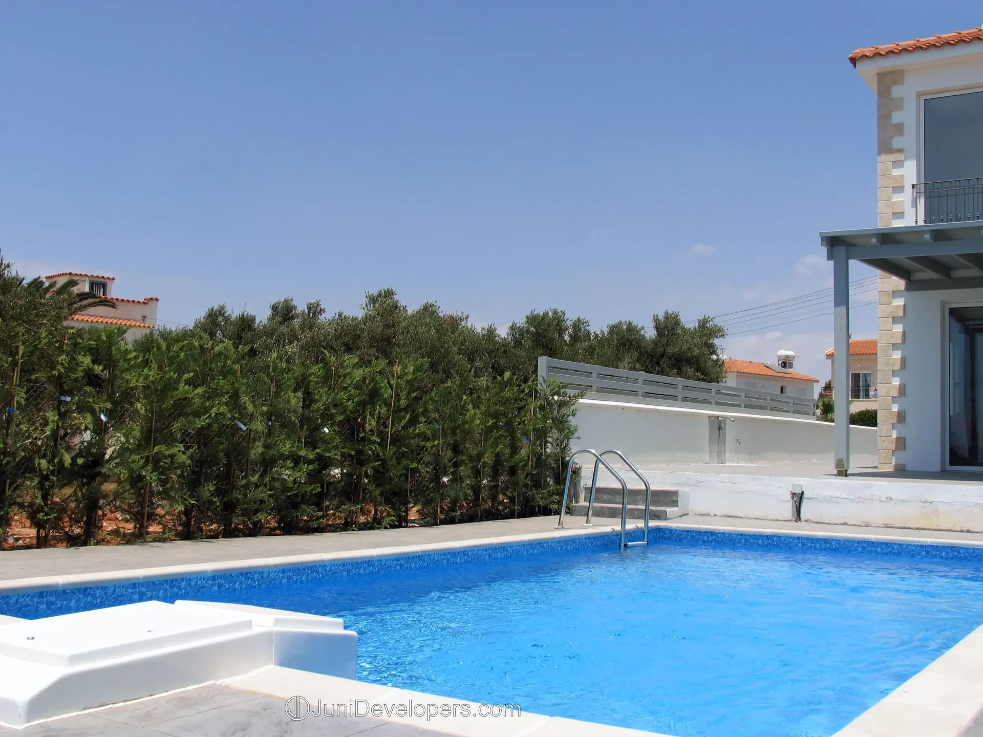 Beachfront villa in Ayia Napa hotel area with large swimming pool