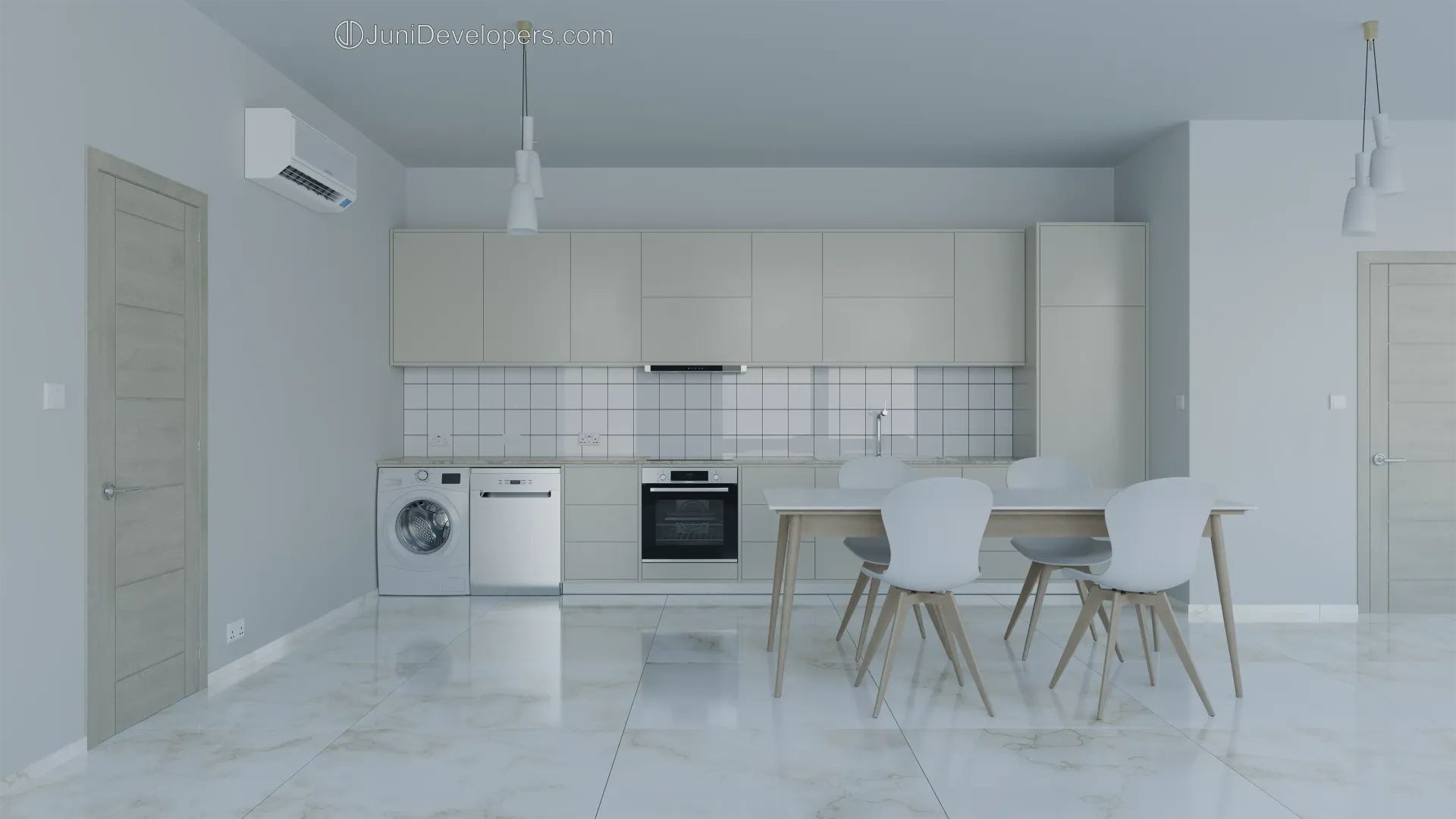 Maisonette No. 1, kitchen, entrance