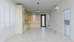 Maisonette No. 5, kitchen, access to the veranda