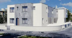 Cyprus, affordable maisonette houses, side view of the building