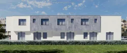 Cyprus, apartments with verandas, building facade