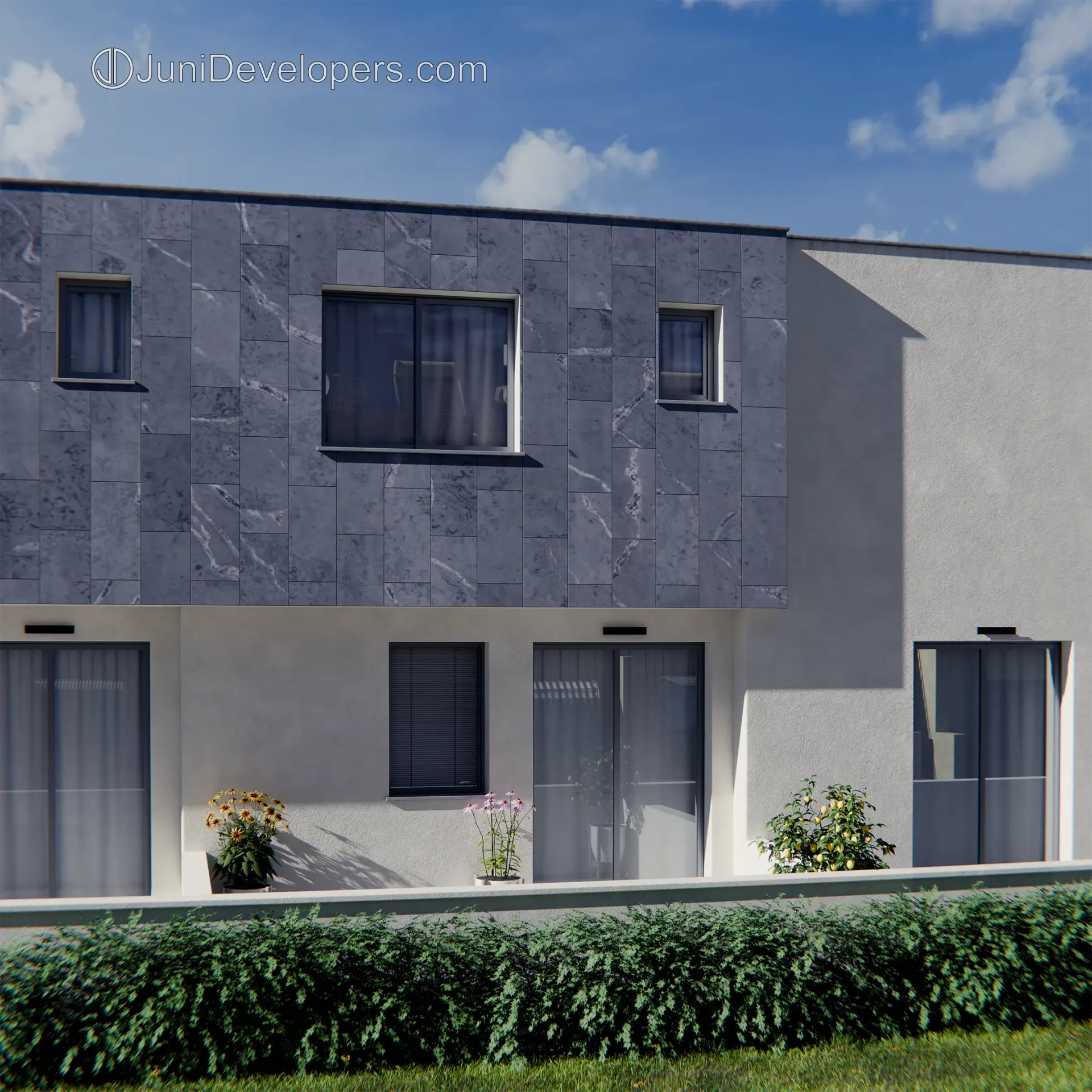 Maisonette No. 2, garden flat, veranda