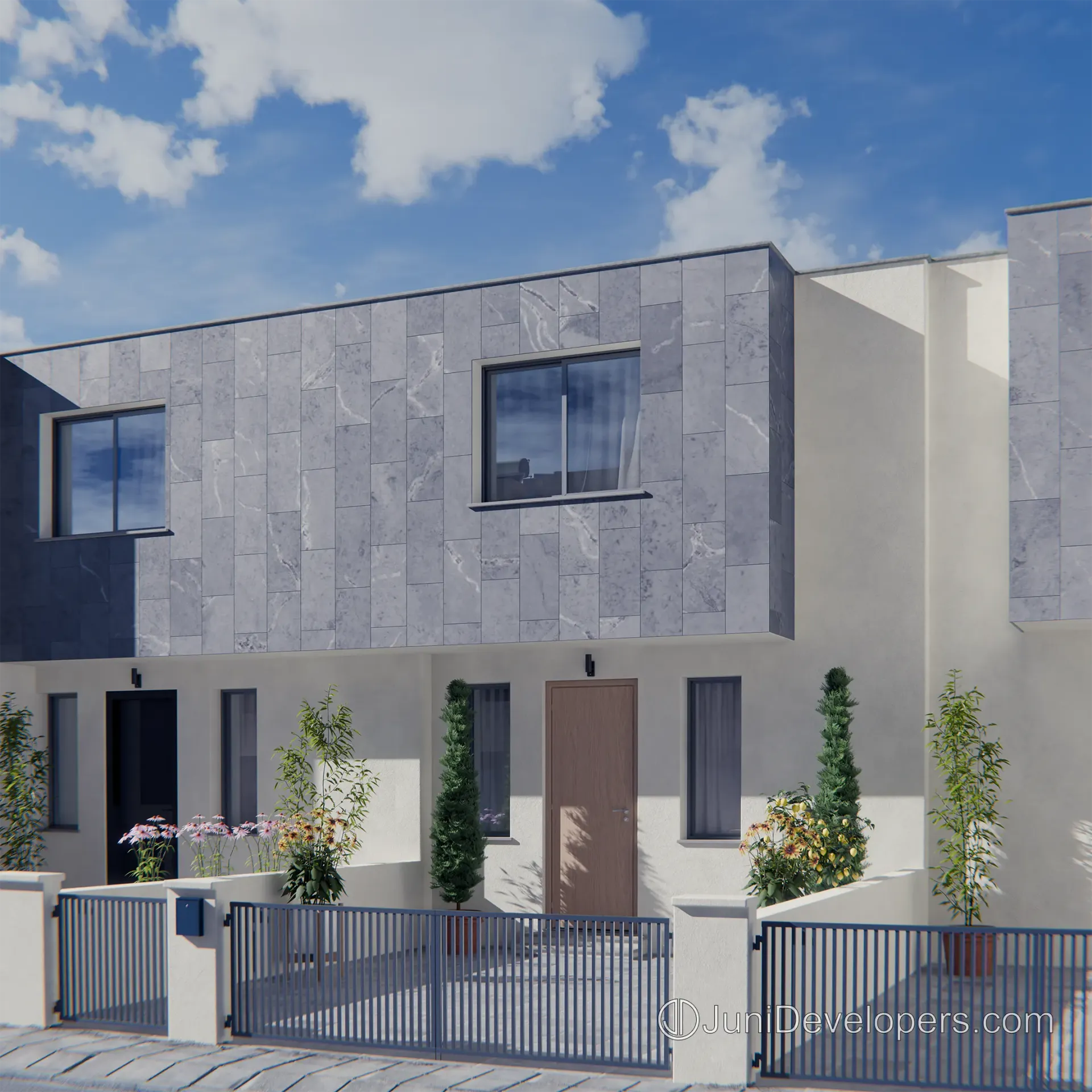 Maisonette No. 3, exterior view, parking space