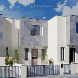 Maisonette No. 4, exterior view, parking space