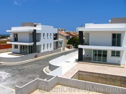 Modern luxury villa in Pernera near the sea with basement and open balconies