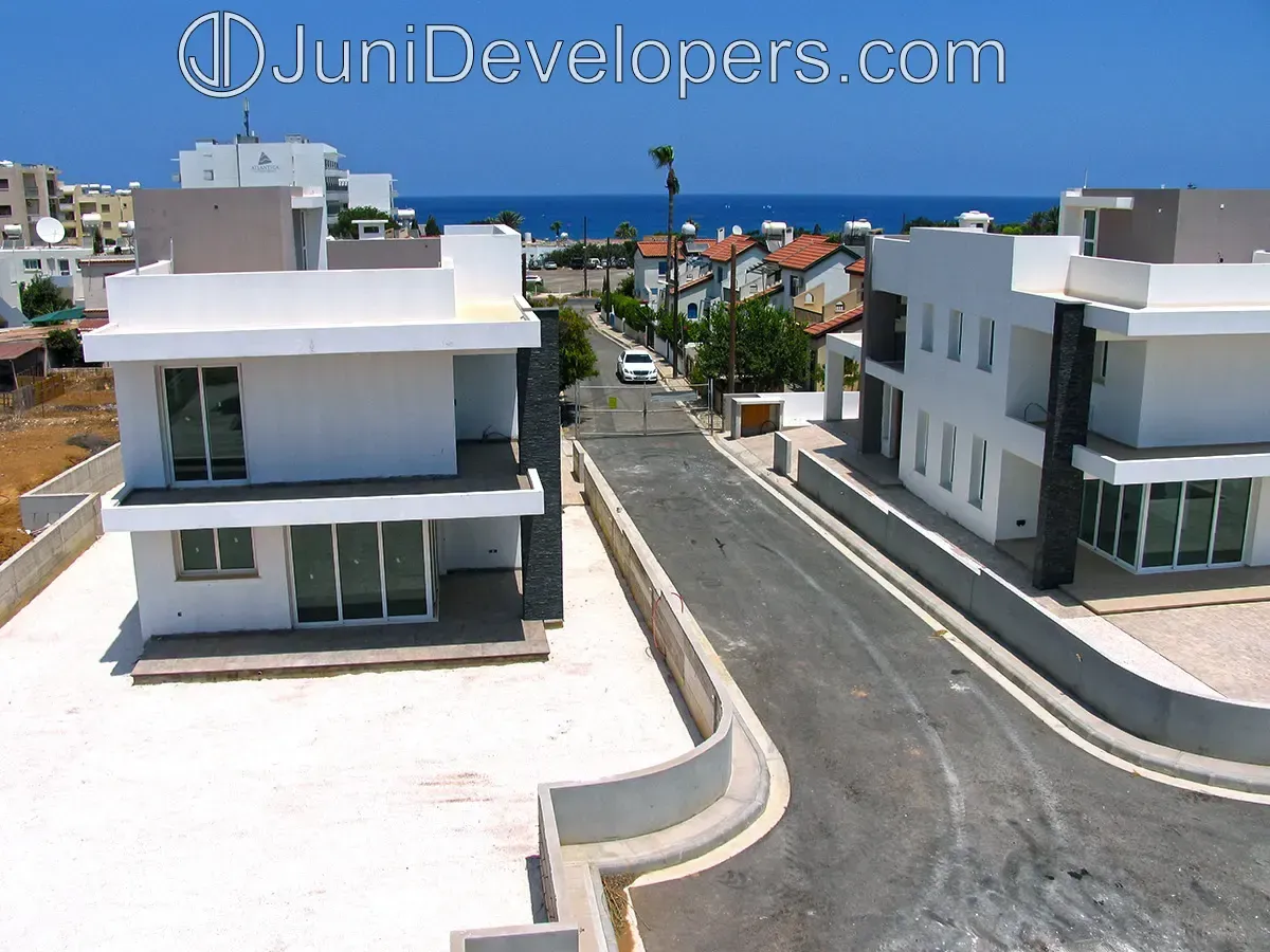 Premium 3 bedroom villa in Pernera beachfront with spacious verandas and private garage