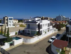 Contemporary luxury villa in Pernera just steps from the beach with a beautiful garden plot