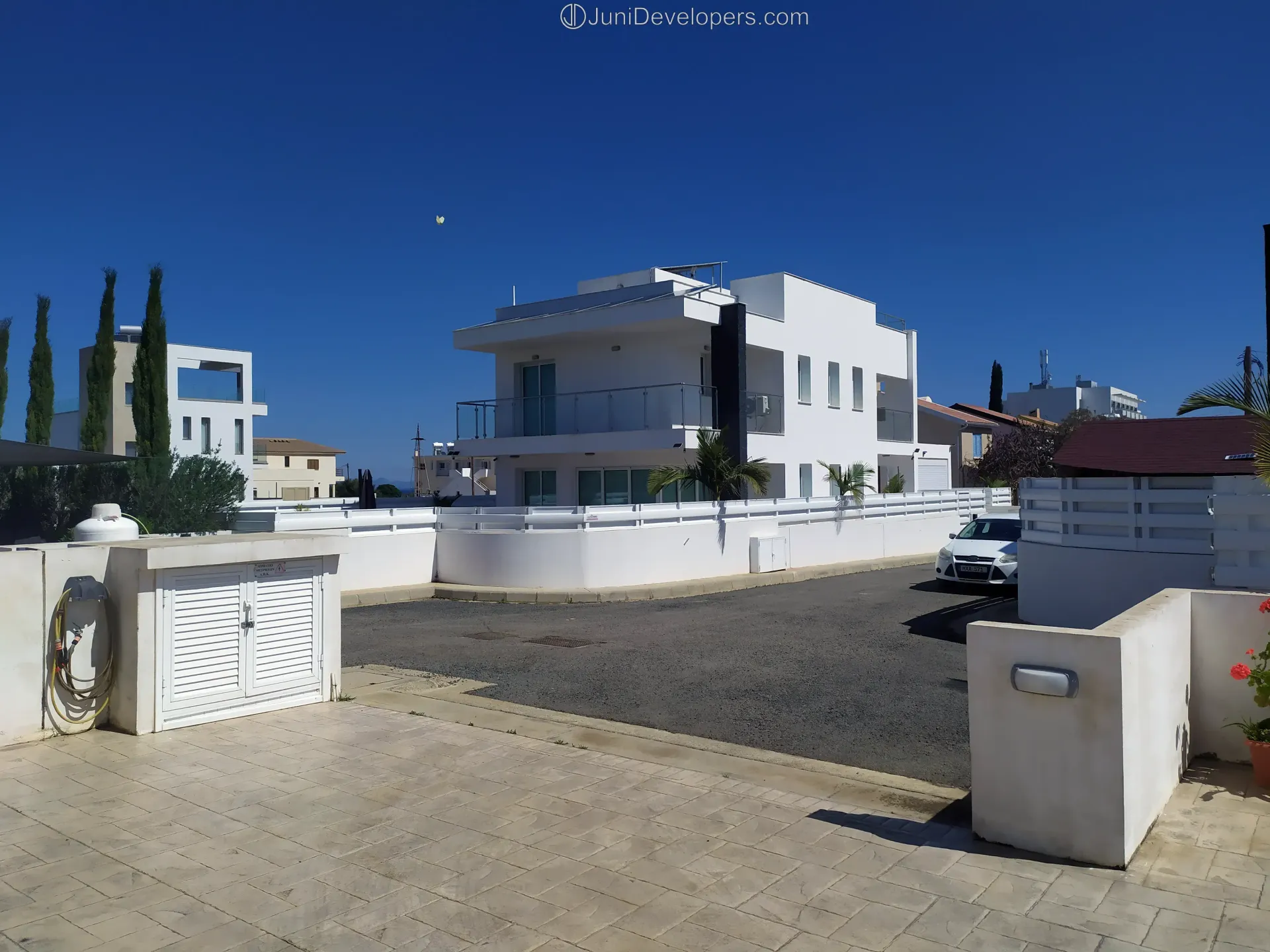 Premium 3 bedroom villa in Pernera hotel area with a large pool and relaxing outdoor spaces