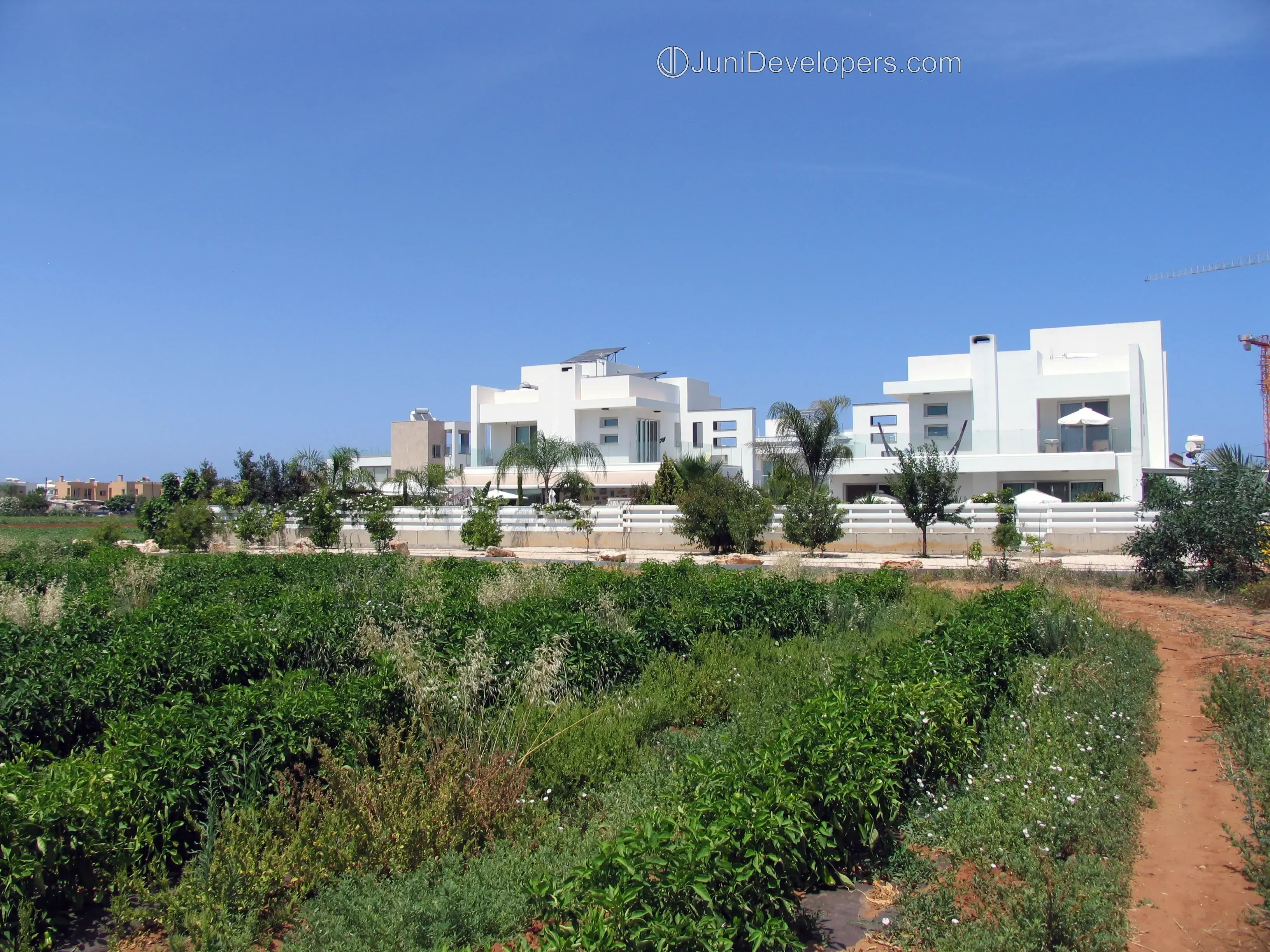 High-end luxury villa in Pernera beachfront with pool and spacious verandas