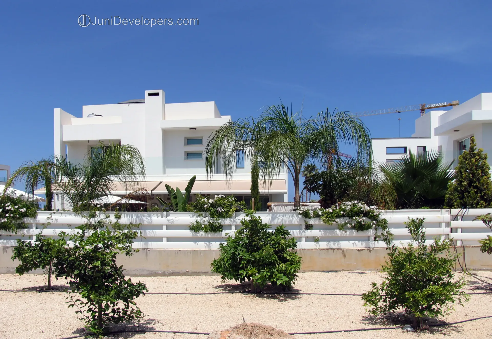 High-end luxury villa in Pernera seafront with a large swimming pool and stylish basement