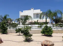 Contemporary 4 bedroom villa in Pernera near the beach with spacious verandas and garden