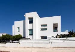 High-end 4 bedroom villa in Pernera seafront with garage and expansive balconies