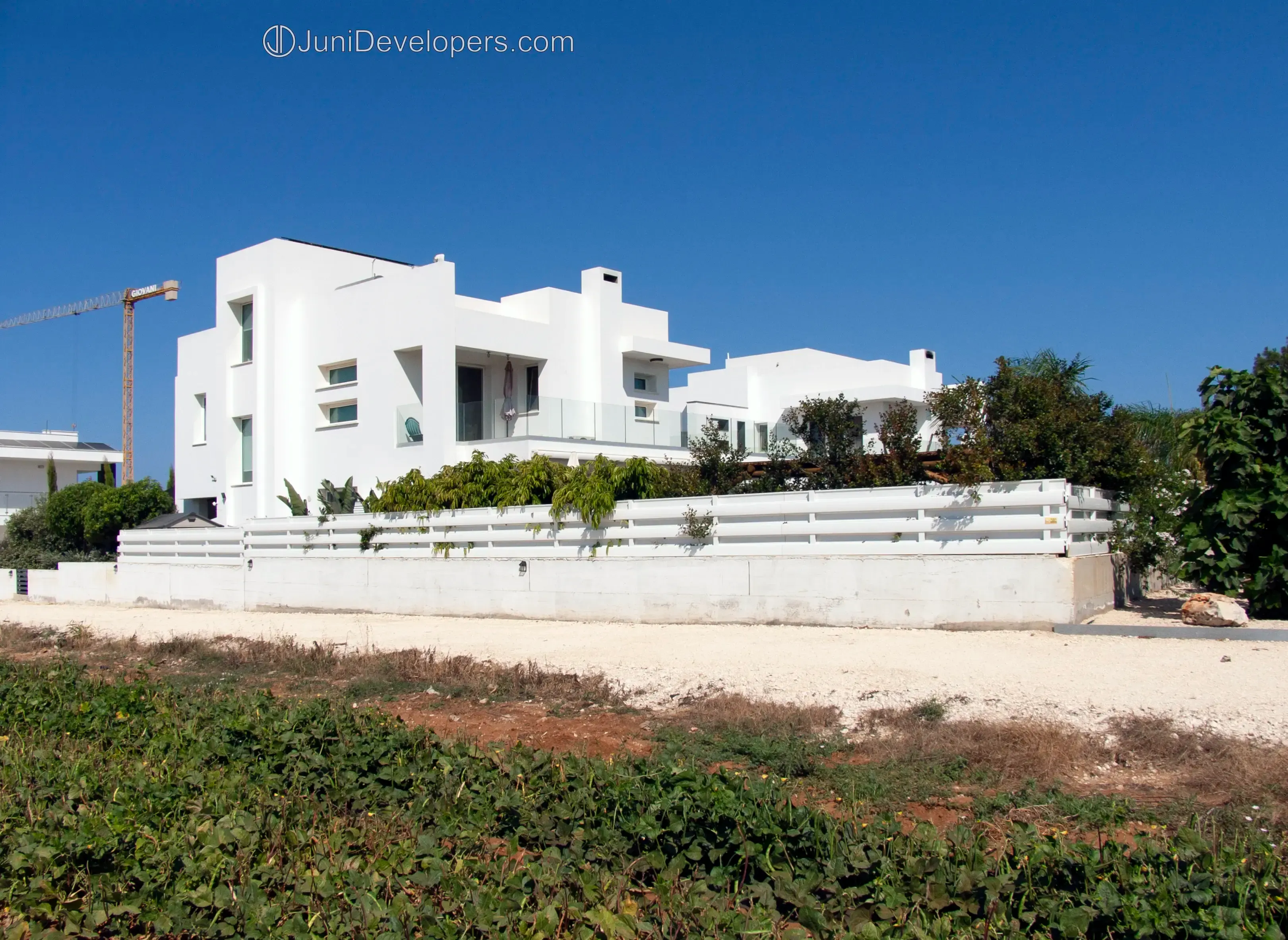 Contemporary luxury villa in Pernera hotel area with roof-garden and pool