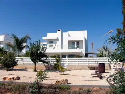 Contemporary 3 bedroom villa in Pernera near restaurants with verandas and green surroundings